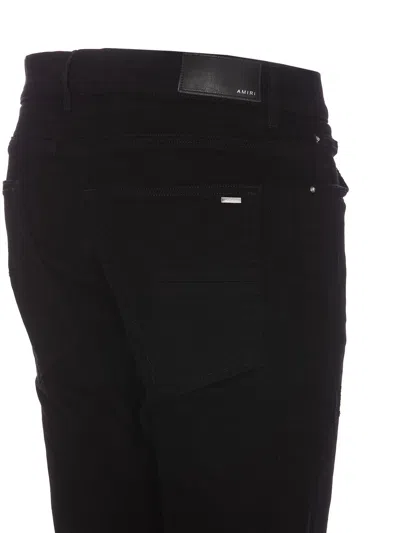 Shop Amiri Straight Leg Jeans In Negro