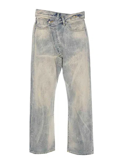 R13 Jeans Crossover In Azul