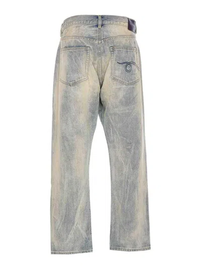 R13 Jeans Crossover In Azul