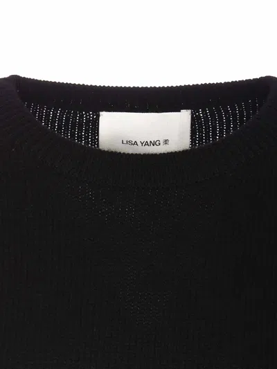 Lisa Yang 'dea Cashmere Crewneck Pul In Negro