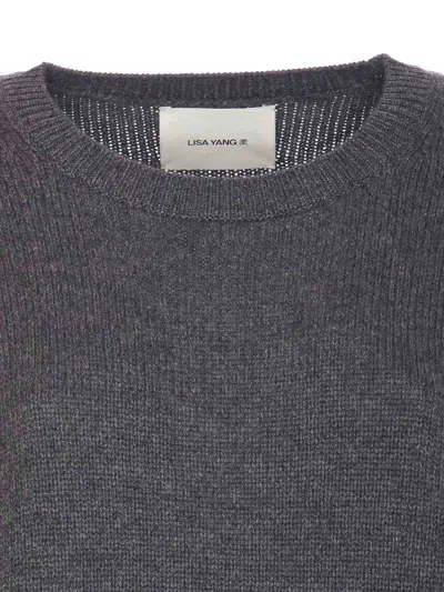 Lisa Yang Grey Mila Sweater In Gris