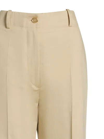 Patou Organic Cotton Trousers In Neutrals