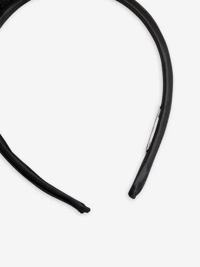 Mini Rodini Girls Fluffy Cat Headband In Black