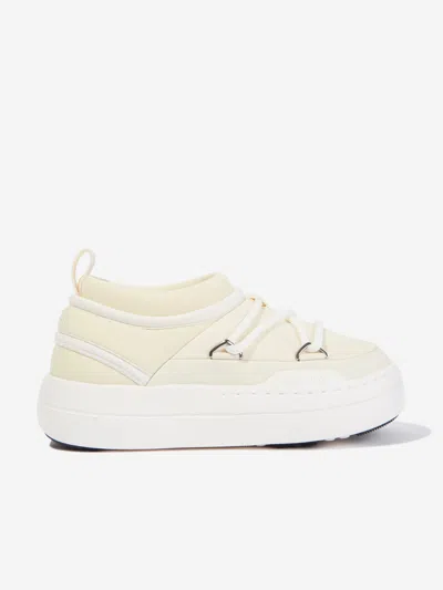 Moon Boot Girls Jr Park Icon Trainers Ivory Eu 30 Uk 12 By Childsplay Clothing In Ivory