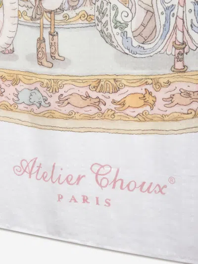 Atelier Choux Baby Girls Grand Carousel Swaddle In Pink