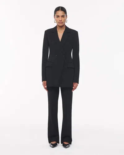 Another Tomorrow Jersey Jacket In Black