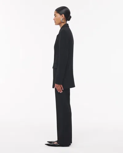 Another Tomorrow Jersey Jacket In Black