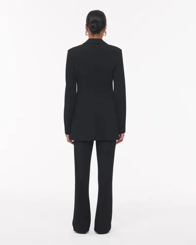 Another Tomorrow Jersey Jacket In Black