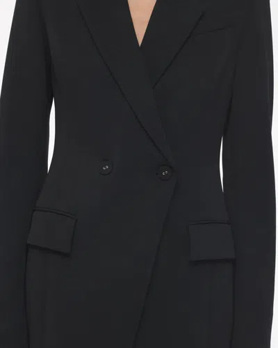 Another Tomorrow Jersey Jacket In Black