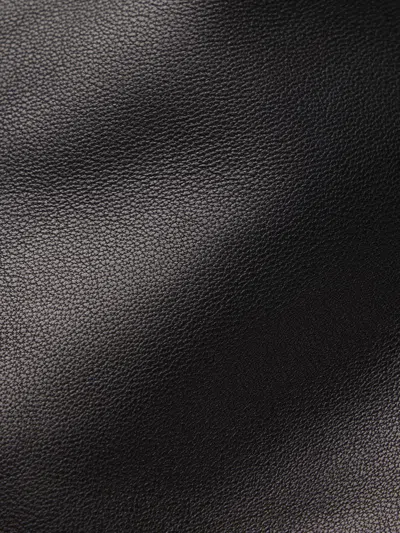 Frame The Femme Leather Blazer In Black