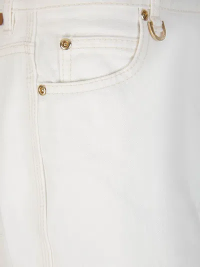 Shop Zimmermann Cotton Flared Jeans In White