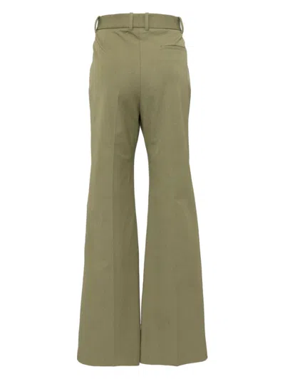 Joseph Womens Hass Avocado Tafira Flared-leg Mid-rise Stretch-woven Trousers In Green