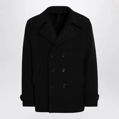 Harris Wharf London Short Double-breasted Wool Blend Coat