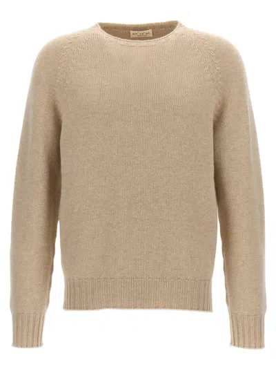 Ma'ry'ya Cashmere Blend Wool Sweater With Ribbed Detailing