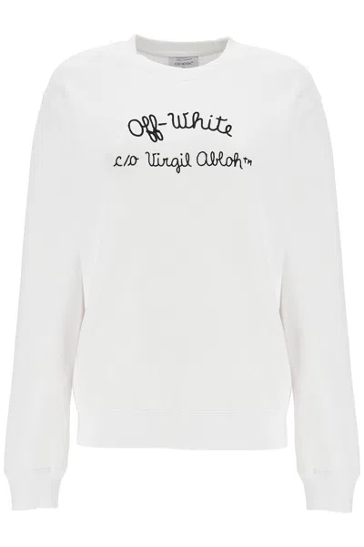 Off-white Crewneck Sweatshirt With