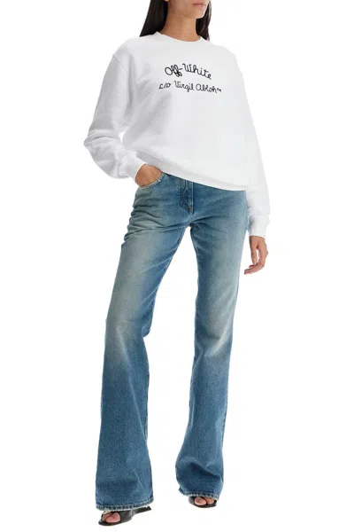 Off-white Crewneck Sweatshirt With