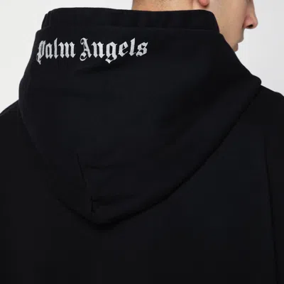 Palm Angels Brand-embroidery Kangaroo-pocket Relaxed-fit Cotton-jersey Hoody