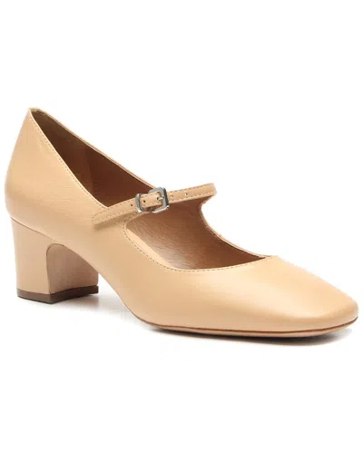 Vicenza Caribe Leather Shoe In Beige