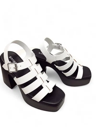 Ccocci Women's Domain Platform Fisherman Heel Sandal In White
