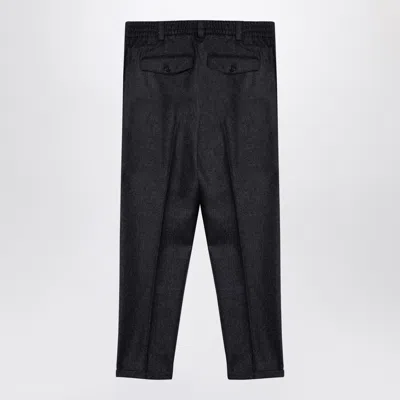 Pt Torino Wool Trousers With Concealead Closure
