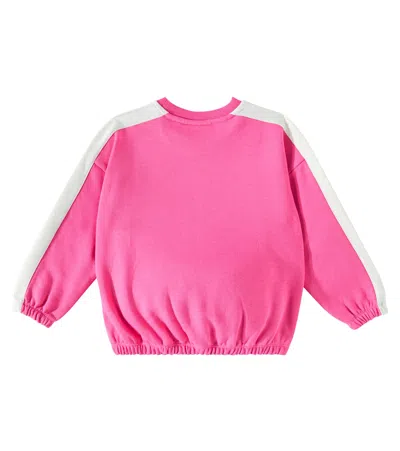 Shop Mini Rodini Society Jersey Sweatshirt In Pink