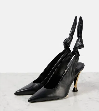 Givenchy Beauw Black Sling Pumps In Black