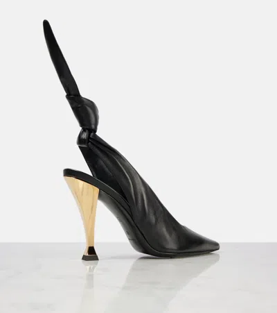 Givenchy Beauw Black Sling Pumps In Black