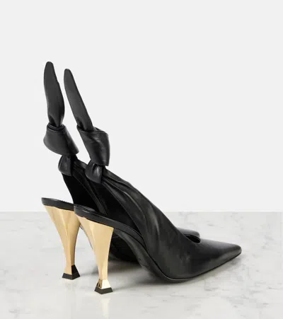 Givenchy Beauw Black Sling Pumps In Black