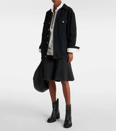 Jimmy Choo Eugenie 80 Womens Zipper Leather Ankle Boots In Black