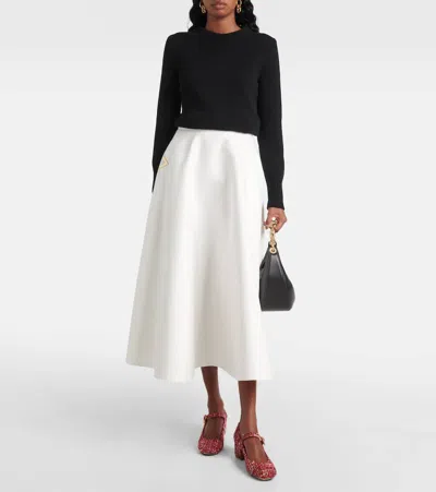 Gianvito Rossi Mary Ribbon Bouclé Mary Jane Pumps In Red