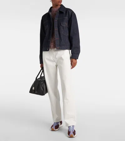 Tod's T Vintage Leather-trimmed Suede Sneakers In Multicoloured