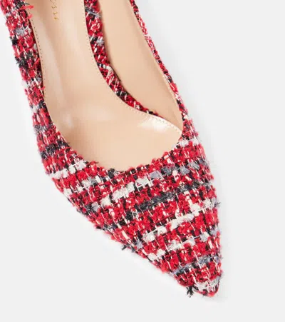 Gianvito Rossi Bouclé Pumps In Red