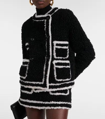 Blancha Shearling Jacket In Black