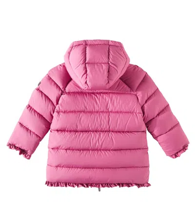 Il Gufo Ruffled Down Coat In Pink