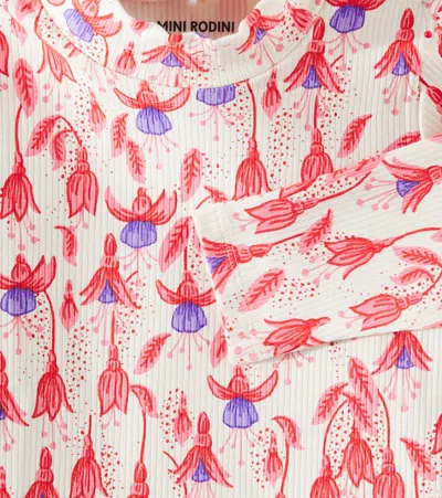 Mini Rodini Fuchsia Cotton-blend Top In Multicoloured