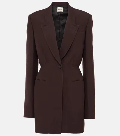 Shop Khaite Beckett Blazer In Brown