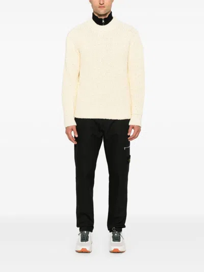 Stone Island Logo-patch Sweater In Neutrals