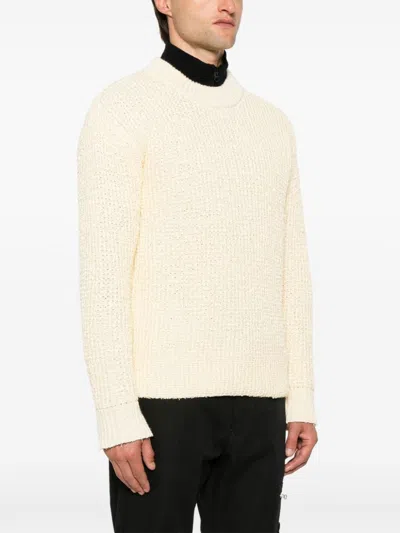 Stone Island Logo-patch Sweater In Neutrals