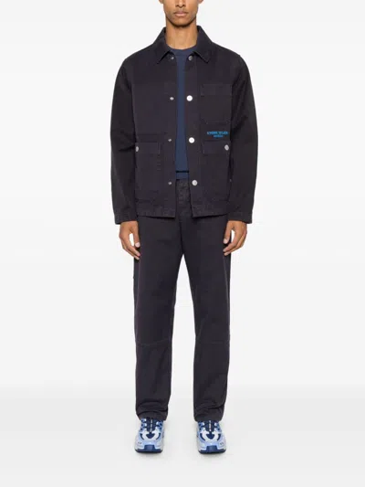 Stone Island Men's Marina Work Pants In Blue