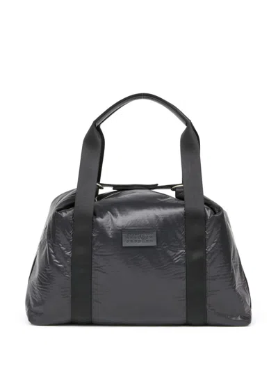 Mm6 Maison Margiela Crunched Weekend Bag In Black
