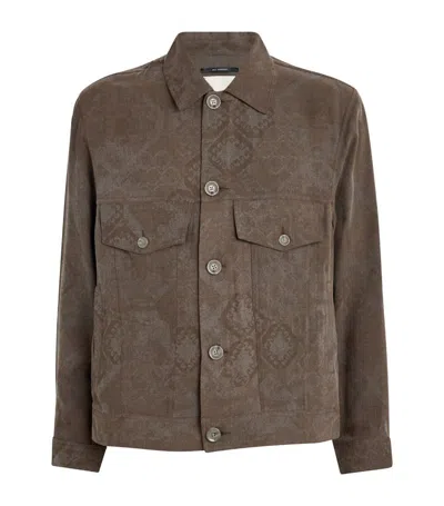 Shop Song For The Mute Worker Jacket In Brown