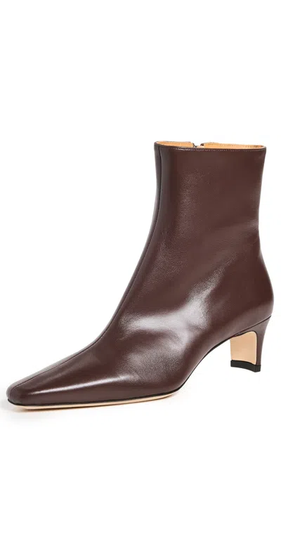 Staud Wally Ankle Boots Espresso In Espresso