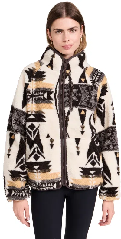 The Upside Totem Harlow Zip Through In Dunes In Multi