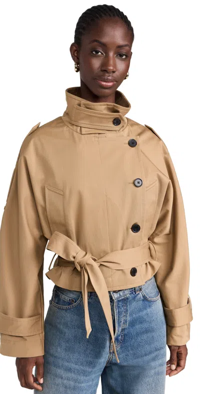 Citizens Of Humanity Kiernen Cropped Barn Jacket British Tan In British Tan