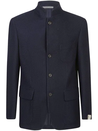 Shop Corneliani Jackets In Blue