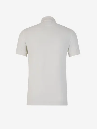 Shop Tom Ford Cotton Knit Polo In White