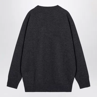 Jil Sander Wool Crewneck Sweater In Gray