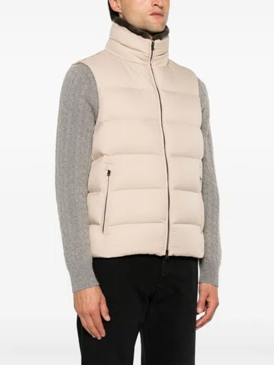 Shop Herno Arendelle Down Vest In Beige