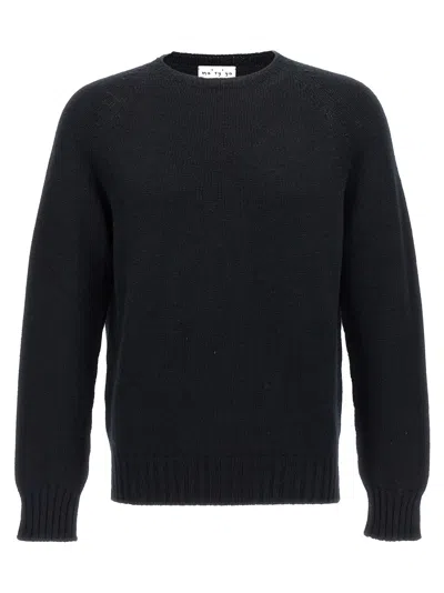 Ma'ry'ya Black Crew-neck Sweater In Black