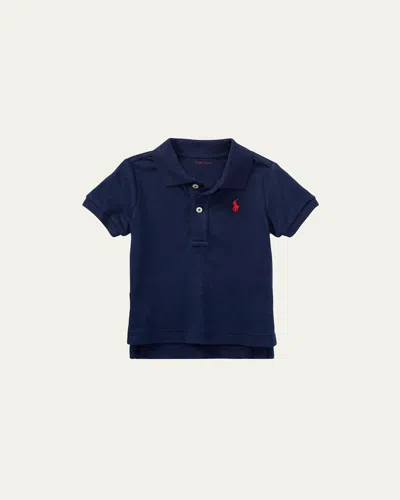 Polo Ralph Lauren Interlock Polo Knit Shirt In Refined Navy